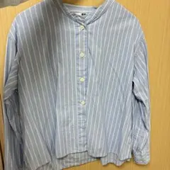 UNIQLO 青と白のストライプシャツ S