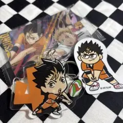 ハイキュー 西谷夕 クリアカード キーホルダー シール