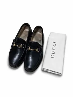 GUCCI】ヴィンテージ ホースビットローファー 金具 ブラック 40 | Mercari