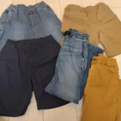子供用半ズボン、ハーフパンツ、長ズボン、ボトム、120
