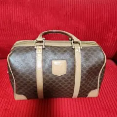 最高級✨セリーヌ ハンドバッグ マカダム トリオンフ レザー 茶色