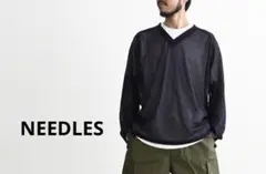 NEEDLES ニードルズ V-Neck Tee - Raschel Laceのサムネイル