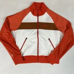 PUMA プーマ ジャージ ジャケット ショート丈 Lサイズ オレンジ