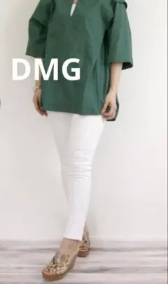 ♠️ DMG ドミンゴ　 ストレッチ　ホワイトアンクルデニム　日本製