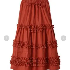 LILYBROWN 新作 期間限定大幅値下げ中 メニーフリルティアードスカート