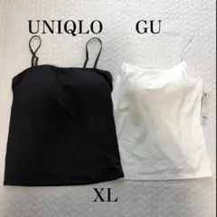 【新品】UNIQLO GU ブラトップ 2枚 XL エアリズム ブラフィールのサムネイル
