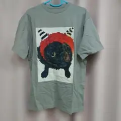 嵐大野智　個展グッズ 犬のイラスト Tシャツ グレー