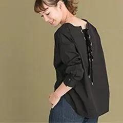 【URBAN RESEARCH ROSSO】バックレースアッププルオーバー