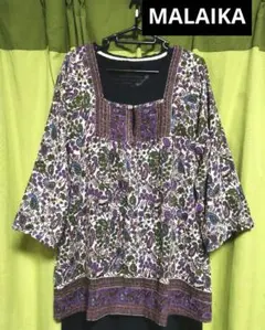 MALAIKA コットンエスニック柄チュニックのサムネイル