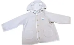 ファミリア　くま耳　フリース　アウター 90サイズマフラーファミちゃん刺繍