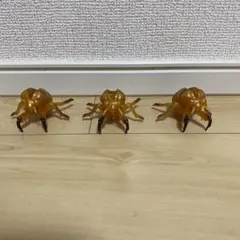 セミの抜け殻 フィギュア 3個セット