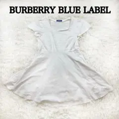 BURBERRY BLUE LABEL 半袖ワンピース　チュニック　白　38 M