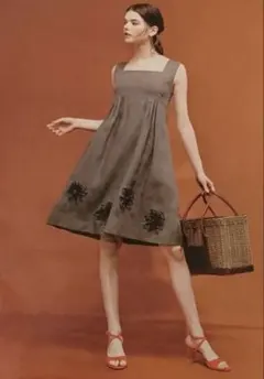 フォクシー⭐︎FOXEY⭐︎Dress Soleil リネンワンピースソレイユ38 
