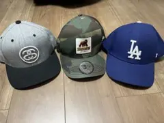 キャップ3つまとめ売り（Stussy, XLarge, LA Dodgers）