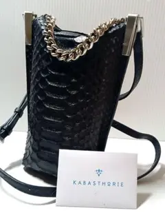 未使用　本パイソン ショルダーバッグ サコッシュ スマホショルダー スマホポーチ