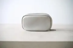 【新品】drip レザーメイクポーチ 宮永えいと監修 グレー イタリアンレザー