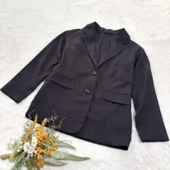 【ジーユー】GU オーバーサイズテーラードジャケット ブラック S ○