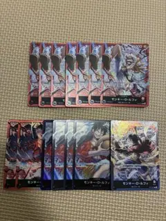 ルフィ リーダー まとめ売り 計14枚 ニカ　赤ルフィ