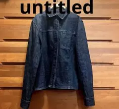 アンタイトル デニムジャケット 紺 untitled INDIVI 23区のサムネイル