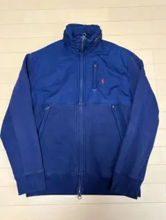 ラルフローレン　ナイロンスウェットブルゾン フード内蔵