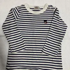 DOUBLE.B ストライプ 長袖カットソー 90
