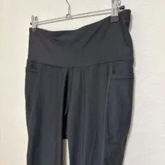 レギンス テーパード 無地 XL 黒 ヨガ ジム ビッグサイズ ストレッチ性のサムネイル