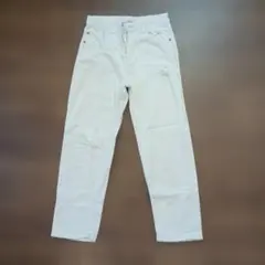 ZARA ホワイトデニムパンツ ダメージ加工 164cmのサムネイル