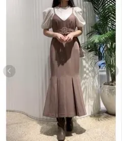 SNIDEL ウエストベルトマーメイドワンピース