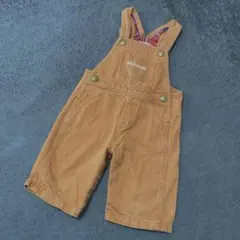 ミキハウス オーバーオール 90 ブラウン