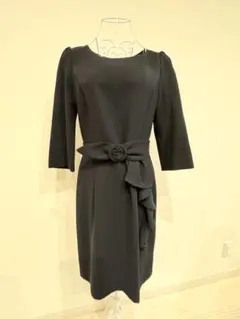 レッセパッセ　フォーマルワンピース　ネイビー