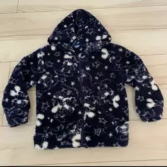 ☺︎ディズニー 紺色 フード付きフリースジャケット 120