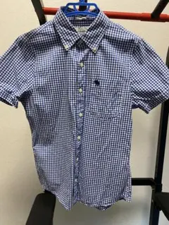 Abercrombie & Fitch チェック柄半袖シャツ S