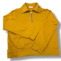 【美品】BEAUTY&YOUTH ハーフジップトレーナー マスタード