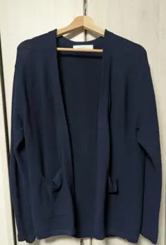 ネイビー カーディガン