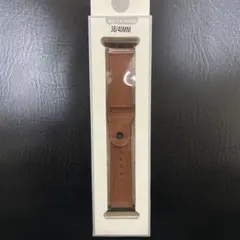 『Apple Watch対応★おしゃれ高級レザーバンド 38/40mm ブラウン