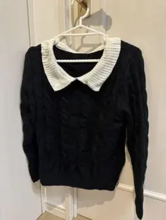 GRL ケーブル編み セーター 襟付き