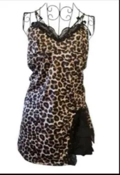 ラグジュアリー レオパードミニキャミワンピース 平成ギャル