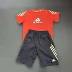 adidas ジャージセット 100cm~ オレンジ