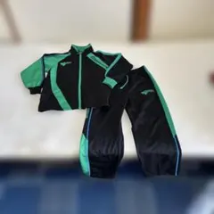 Kappa ジャージ上下セット ブラック/グリーン