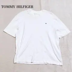 トミーヒルフィガー 半袖Tシャツ コットン100 ロゴ刺繍 シンプル ベーシック