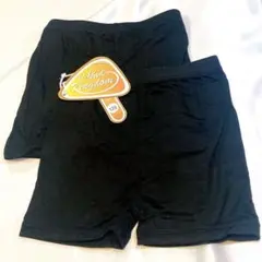 インナーパンツ 黒 サイズ120 2枚 女子服 黒パン