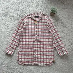 【SHIPS JETBLUE】七分袖シャツ トップス チェック S カジュアル