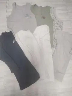 キッズ服 7点セット タンクトップ 長袖肌着 半袖肌着 120cm