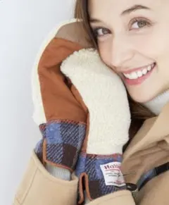 【激レア】HARRIS TWEED グリーンレーベル リラクシング SP/ミトンのサムネイル