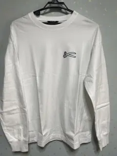 DENHAM ホワイト長袖カットソー