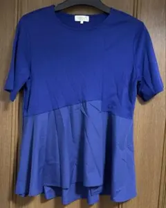 半袖　Ｔシャツ　ALPHACUBIC 切替ぺプラムチュニックプルオーバー　Ｌのサムネイル