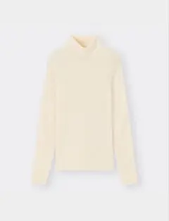 リブタートルネックセーター　ジーユー　GU オフホワイト Sサイズ