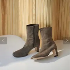 【Hoaw.】スクエアショートブーツ　春ニュアンスカラーWhim Gazette