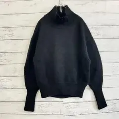ROPE 黒 ハイネックニット M 冬コーデ 通勤 綺麗め 大人上品 ウール
