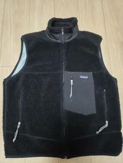 00年 USA製 patagonia レトロXベスト L パタゴニア レトロ黒